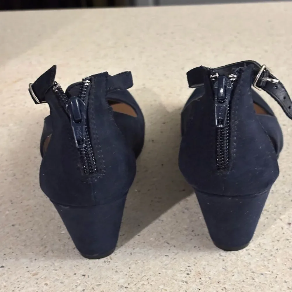 Women's Navy Wedge Shoes by American Rag